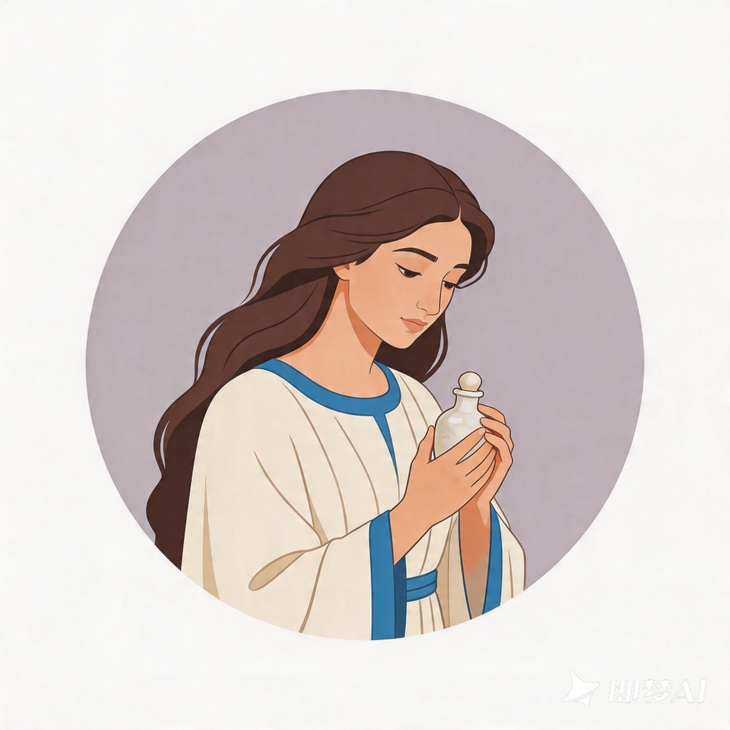 Mary of Bethany brand illustration